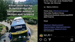 **Permohonan Maaf Pemotor Nmax yang Viral Adang Bus di Tikungan Ciwidey**