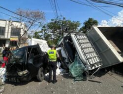 Tragedi Mengerikan: Truk ‘Terjun’ dari Tol Merak Hancurkan Pikap dan Juru Parkir