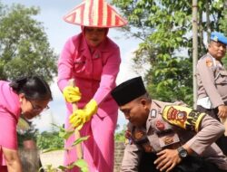 Bhayangkari Kuansing Tanam Pohon, Dukung Green Policing untuk Lindungi Lingkungan