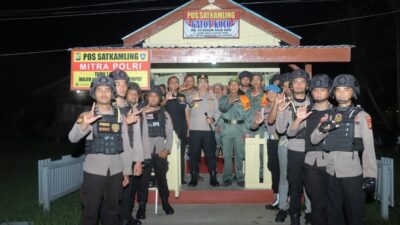 Kapolres Meranti Berbagi Ronda dengan Warga, Perkuat Keamanan Lingkungan