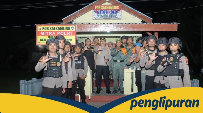 Kapolres Meranti Berbagi Ronda dengan Warga, Perkuat Keamanan Lingkungan