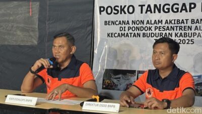 BNPB Akan Selesaikan Pencarian 20 Korban Ponpes Al Khoziny Besok