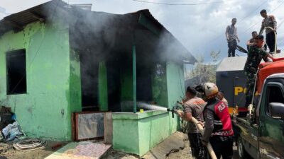 Polri dan TNI Bersatu Padamkan Api di Kompleks Kodam Lama Jayapura: Kebakaran Meneror Warga Numbay