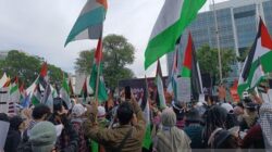 Aksi Bela Palestina Diterjang, Jalan Medan Merdeka Selatan Ditutup