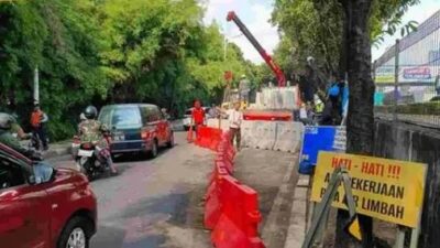 Galian Biang Macet Depan Cibis Park Selesai, Barrier Dibuka!