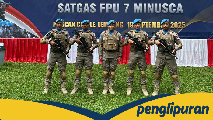 5 Personel Polda Banten Berangkat Menjaga Perdamaian di Afrika Tengah