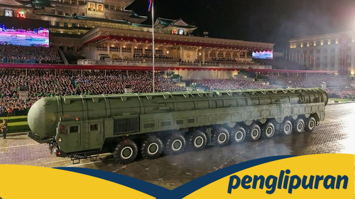 Korut Gelar Parade Militer, Pamerkan Rudal Antarbenua Terbaru yang Menakutkan