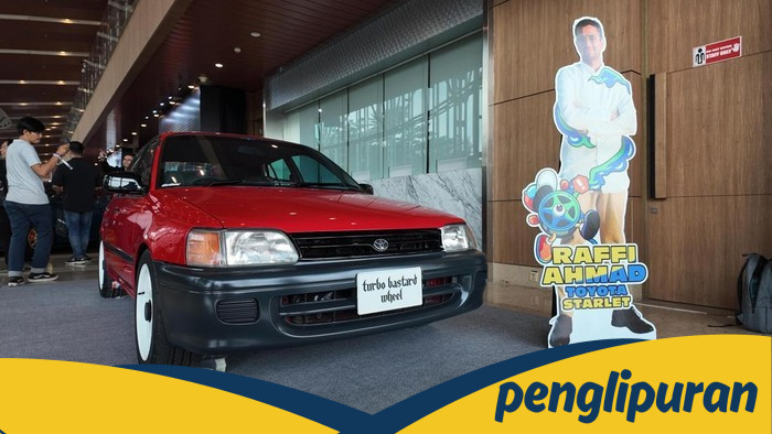 **Toyota Starlet Raffi Ahmad Kinclong Lagi! Tampangnya Mirip Starlet Belgia**