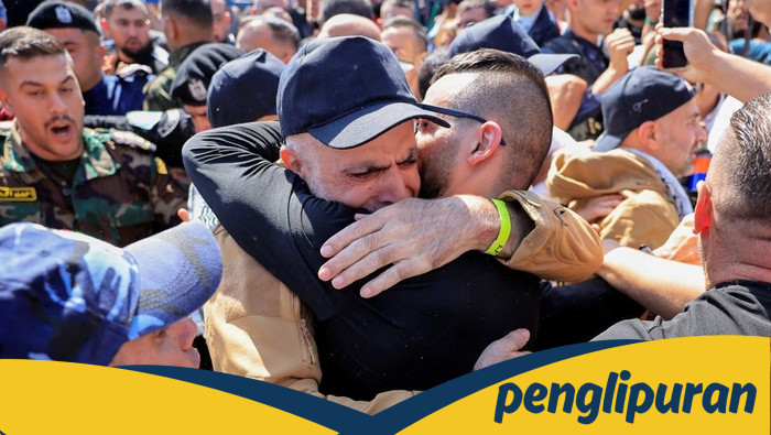 Sandera-sandera Dibebaskan, Gaza Menggembirakan dengan Era Damai Baru