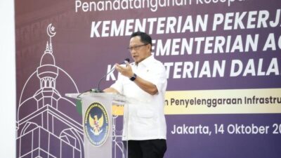 “Teken MoU Bareng Menteri PU-Menag, Mendagri Dukung Infrastruktur Pesantren untuk Masa Depan yang Lebih Baik”