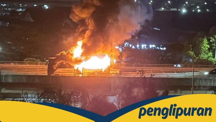 Tragedi Api di Tol Jakut, 15 Penumpang Tewas dalam Bus yang Terbakar