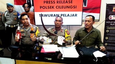 Polisi Tangkap 4 Pelaku Tawuran di Cileungsi Bogor, 1 Pelajar Kena Bacok: Kenali Siapa Mereka!