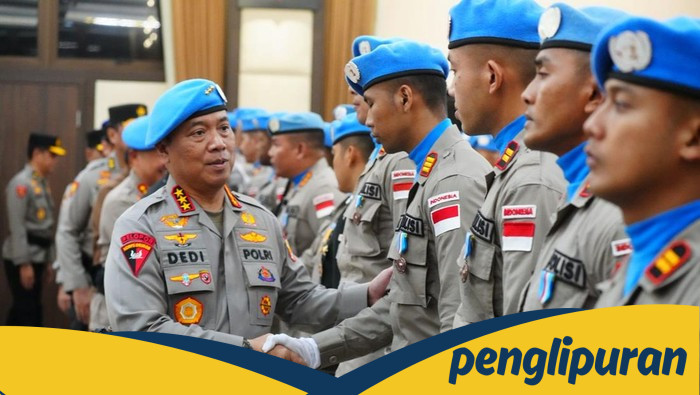 Wakapolri Dedi Prasetyo Gelar Upacara Purnatugas Pasukan Garbha FPU 6 MINUSCA dari Afrika Tengah