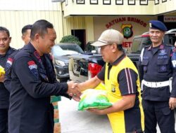 Brimob PMJ Berikan Sembako kepada PHL yang Terlantar, Ini Kisahnya!