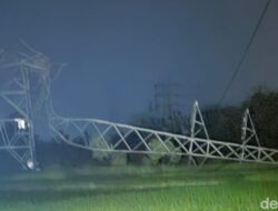 Hujan Disertai Angin Kencang, Tower SUTET di Klaten Roboh – Update 1
