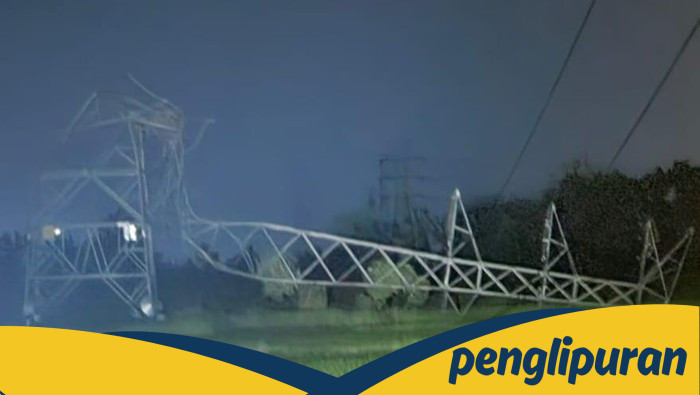 Hujan Disertai Angin Kencang, Tower SUTET di Klaten Roboh - Update 1