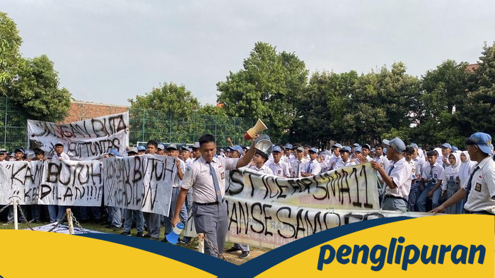 Demo Siswa SMAN 11 Semarang: ProtesFoto Cabul oleh Alumnus menggunakan AI
