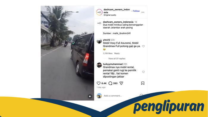 Duh! Tak Ada yang Ngalah, Voxy vs Gran Max Saling Senggol di Jalan: Konfrontasi Menegangkan di Jelambar