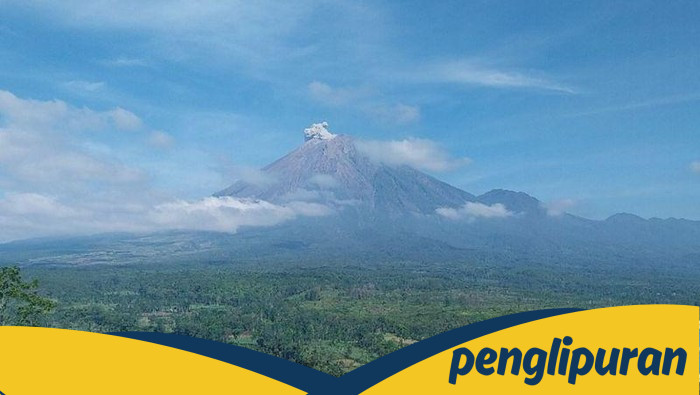 **Gunung Semeru Meletus enam Kali, Kolom Letusan 700 Meter, Warga di sekitar Gunung Semeru Diharapkan Waspada**