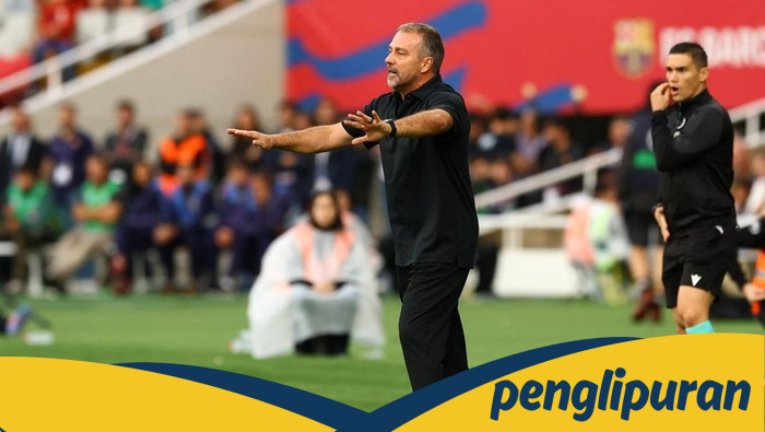 **Demi sang Cucu, Flick Janji Bakal Jaga Sikap di Lapangan Barcelona vs Girona**