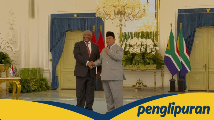 Prabowo Bersilaturahim dengan Presiden Afsel Ramaphosa: Perdamaian Internasional di Istana