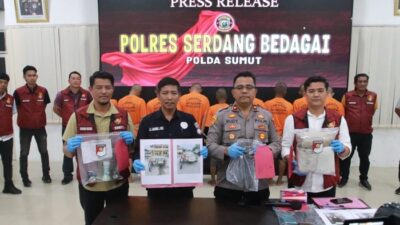 Polisi Tangkap 9 Maling Mesin Senilai Rp 150 Juta di Sergai, Diamankan untuk Proses Hukum