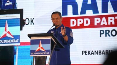 Agung Nugroho Pimpin Rakerda Demokrat Riau, Tegaskan Soliditas Dukungan untuk Pemerintah