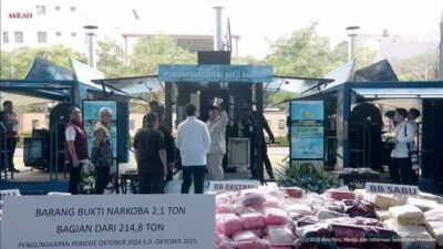 **214 Ton Narkoba Musnah Polri, Termasuk Ganja, Kokain, dan E-Liquid Vape yang Berbahaya**