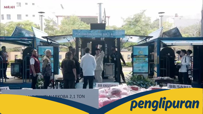**214 Ton Narkoba Musnah Polri, Termasuk Ganja, Kokain, dan E-Liquid Vape yang Berbahaya**