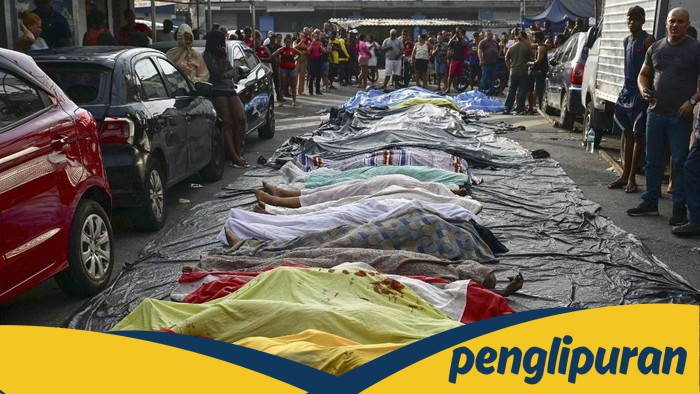 Ngeri! Polisi Brasil Temukan 40 Mayat Setelah Gerebek Geng Narkoba