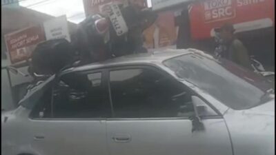 Tabrakan Maut di Cilegon: Motor Nyangkut di Atap Mobil, Satu Tewas