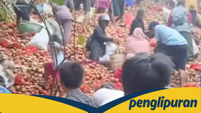 Polisi Ungkap Misteri Pembuang Bawang Bombai, Warga Batam Berdesak-desakkan untuk Ambil Sebagian!
