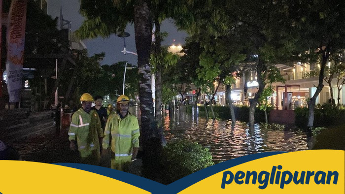 Banjir Jalan Kemang Raya Jaksel Malam Ini, Perahu Karet Diturunkan!