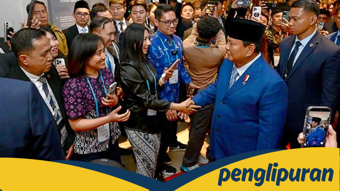 Prabowo Tiba di Gyeongju Korsel, Disambut Ribuan Pelajar-Pekerja Indonesia dengan Antusiasme