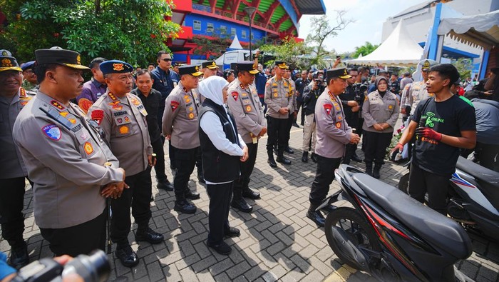 Kakorlantas dan Kapolri Bersatu Padu di Apel Ojol Jawa Timur!