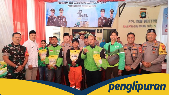 **Polres Jakpus Resmikan Ojol Mart ke-6, Kombes Susatyo Ajak Driver Ojol Jaga Keamanan Jakarta Pusat**