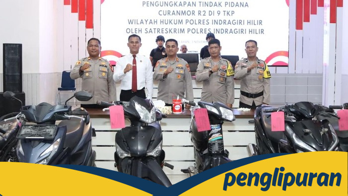 2 Remaja Inhil Terlibat Curanmor Ditangkap: Aksi di 9 TKP, 6 Motor Disita, Hebohnya Kasus Curanmor di Inhil!