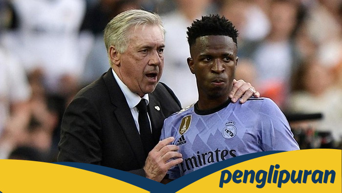 **Vinicius Ngambek ke Alonso, Kena Tegur Ancelotti: Reaksi Marah di El Clasico**