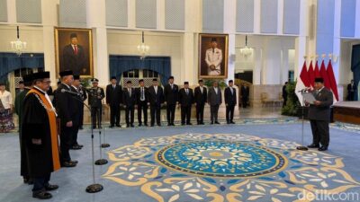 **Hakim Agung Dwiarso Resmi Jadi Wakil Ketua MA, Ucap Sumpah di Depan Prabowo**