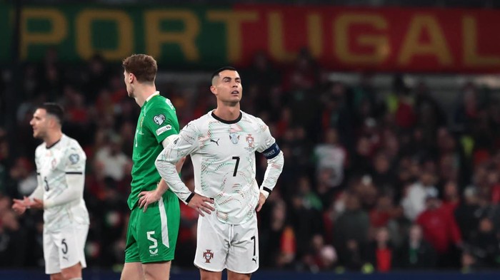 **Irlandia Vs Portugal: Ronaldo Dikartu Merah, Irlandia Menang 2-0 di Kualifikasi Piala Dunia 2026**
