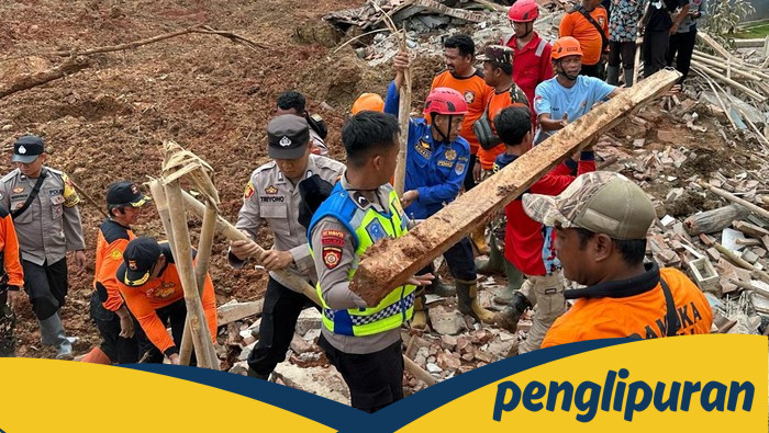 Polda Jateng Kerahkan 155 Personel-4 Anjing Pelacak Cari Korban Longsor Cilacap - Update 1