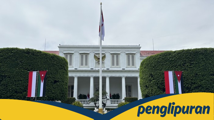 Bendera Yordania Hiasi Istana Jelang Kedatangan Raja Abdullah II - Update 1