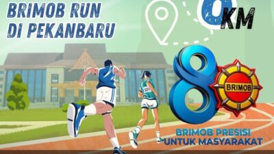 Rayakan HUT ke-80 Brimob, Polda Riau Gelar Brimob Run 8K Berjersey Unik – Update 1