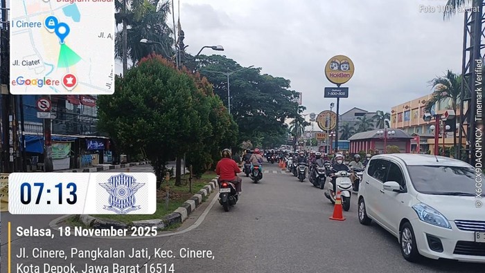 Ada Proyek Gorong-gorong di Jalan Depan Mal Cinere, Polisi Terapkan Contraflow - Update 1
