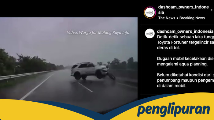 Ngeri! Fortuner Melintir dan Berujung Terguling di Tol: Kisah Sedih di Jalan Tol