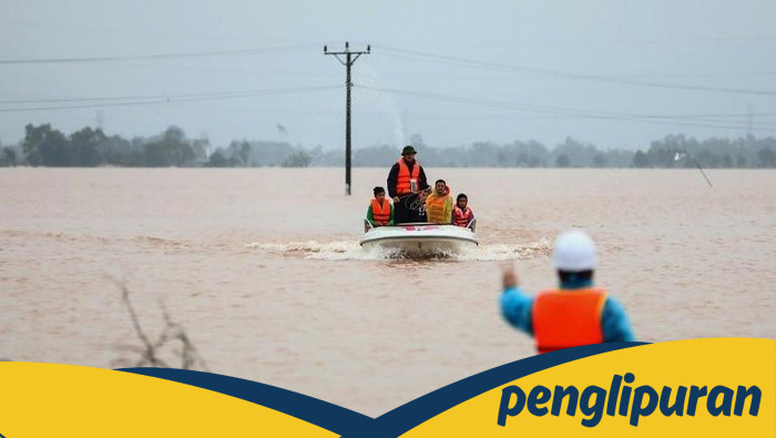 Banjir Menerjang Vietnam, 41 Orang Tewas Setelah Hujan Deras