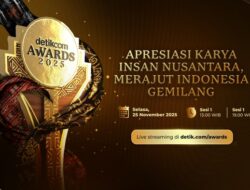 Digelar 25 November, Jangan Lewatkan detikcom Awards 2025! – Update 1