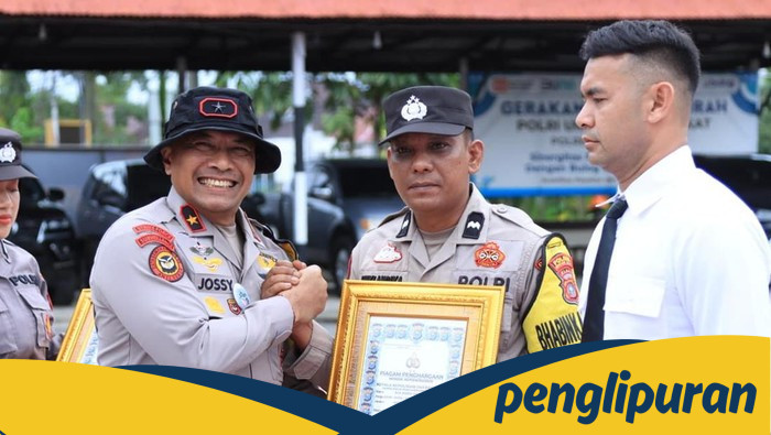 Polda Riau Anugerahkan Penghargaan kepada 6 Personel Inhil yang Ungkap 19 Kg Sabu