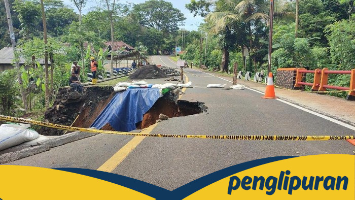 **Jalur Ciamis-Cirebon Berhenti Total因Jembatan Cikaleho Ambruk Kembali!**