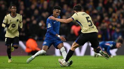 Kartu Merah Barcelona, Chelsea Unggul 1-0 di Babak Pertama Liga Champions